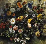 Eugene Delacroix Bouquet of Flowers painting